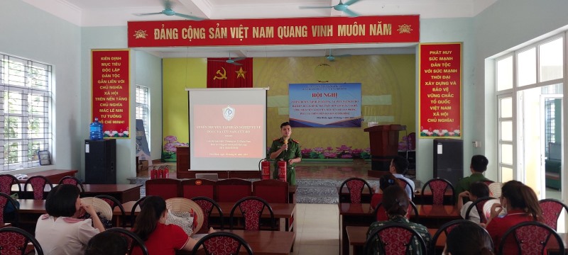 Hội nghị tập huấn, tuyên truyền công tác phòng cháy, chữa cháy và cứu nạn, cứu hộ năm 2023 trên địa bàn xã Hòa Bình