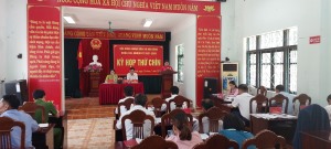 HĐND xã Hòa Bình tổ chức kỳ họp thứ chín, khóa XXI, nhiệm kỳ 2021-2026