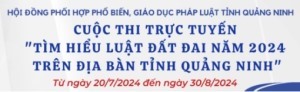 Cuộc thi trực tuyến “Tìm hiểu Luật Đất đai năm 2024       